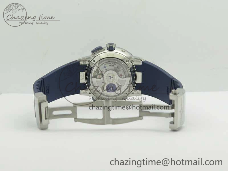 Resilient Executive Toro SS TWA 1:1 Best Edition Blue Dial On Rubber Strap Asian UN- 9814
