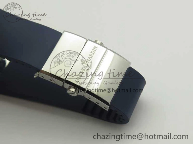 Resilient Executive Toro SS TWA 1:1 Best Edition Blue Dial On Rubber Strap Asian UN- 9814