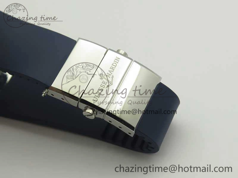 Resilient Executive Toro SS TWA 1:1 Best Edition Blue Dial On Rubber Strap Asian UN- 9814