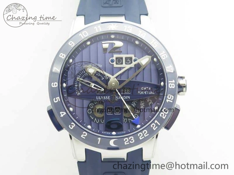 Resilient Executive Toro SS TWA 1:1 Best Edition Blue Dial On Rubber Strap Asian UN- 9814