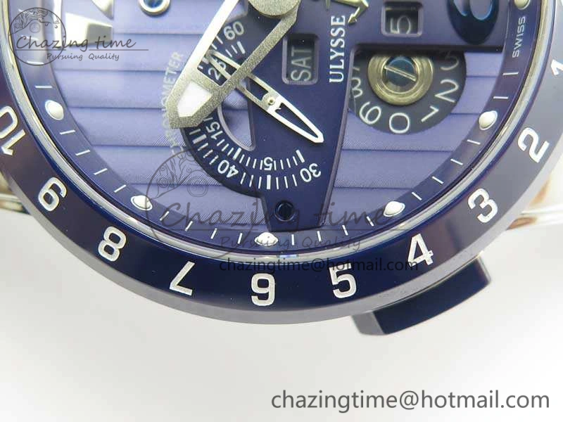 Resilient Executive Toro SS TWA 1:1 Best Edition Blue Dial On Rubber Strap Asian UN- 9814