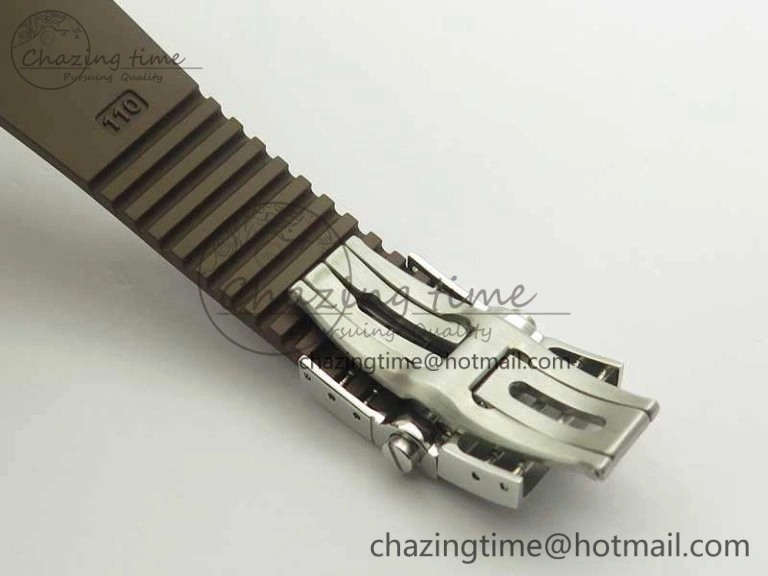 Executive Toro SS TWA 1:1 Best Edition Brown Dial On Rubber Strap Asian UN- SunProtective 9816