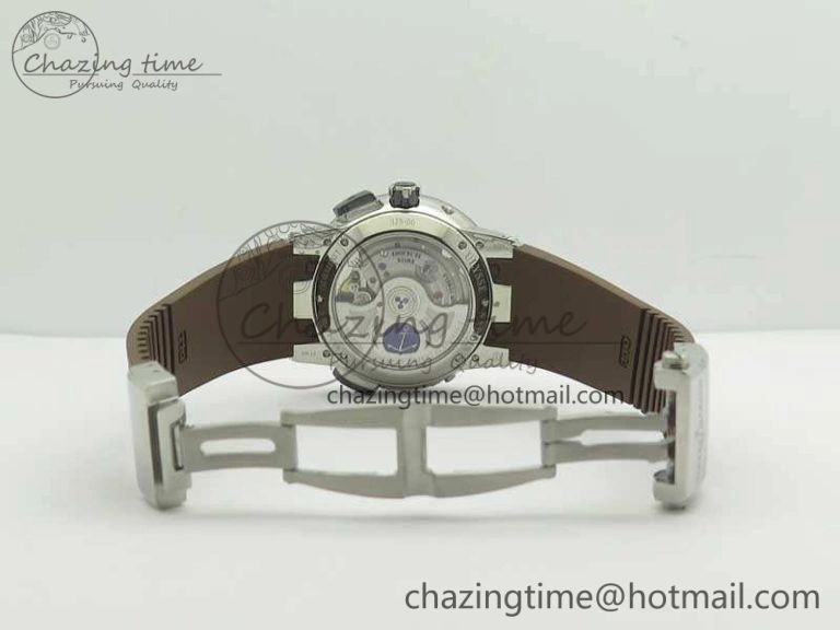 Executive Toro SS TWA 1:1 Best Edition Brown Dial On Rubber Strap Asian UN- SunProtective 9816