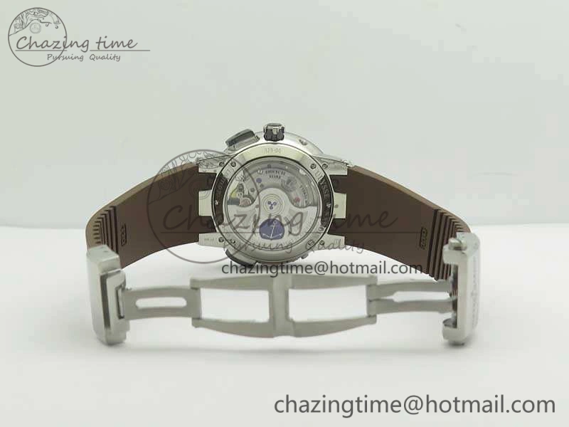 Executive Toro SS TWA 1:1 Best Edition Brown Dial On Rubber Strap Asian UN- SunProtective 9816