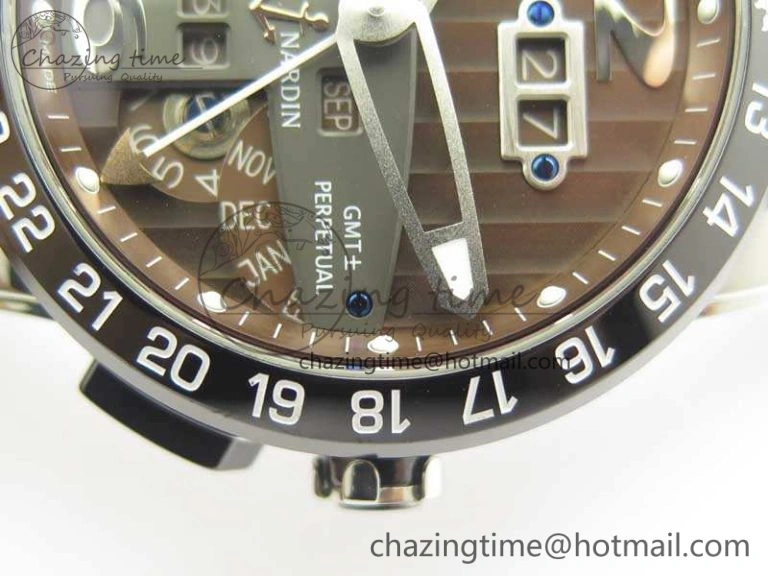 Executive Toro SS TWA 1:1 Best Edition Brown Dial On Rubber Strap Asian UN- SunProtective 9816