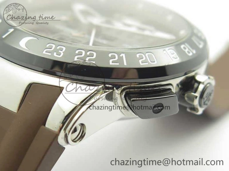 Executive Toro SS TWA 1:1 Best Edition Brown Dial On Rubber Strap Asian UN- SunProtective 9816