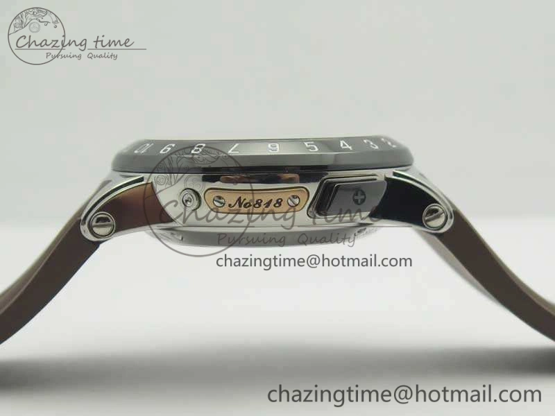 Executive Toro SS TWA 1:1 Best Edition Brown Dial On Rubber Strap Asian UN- SunProtective 9816