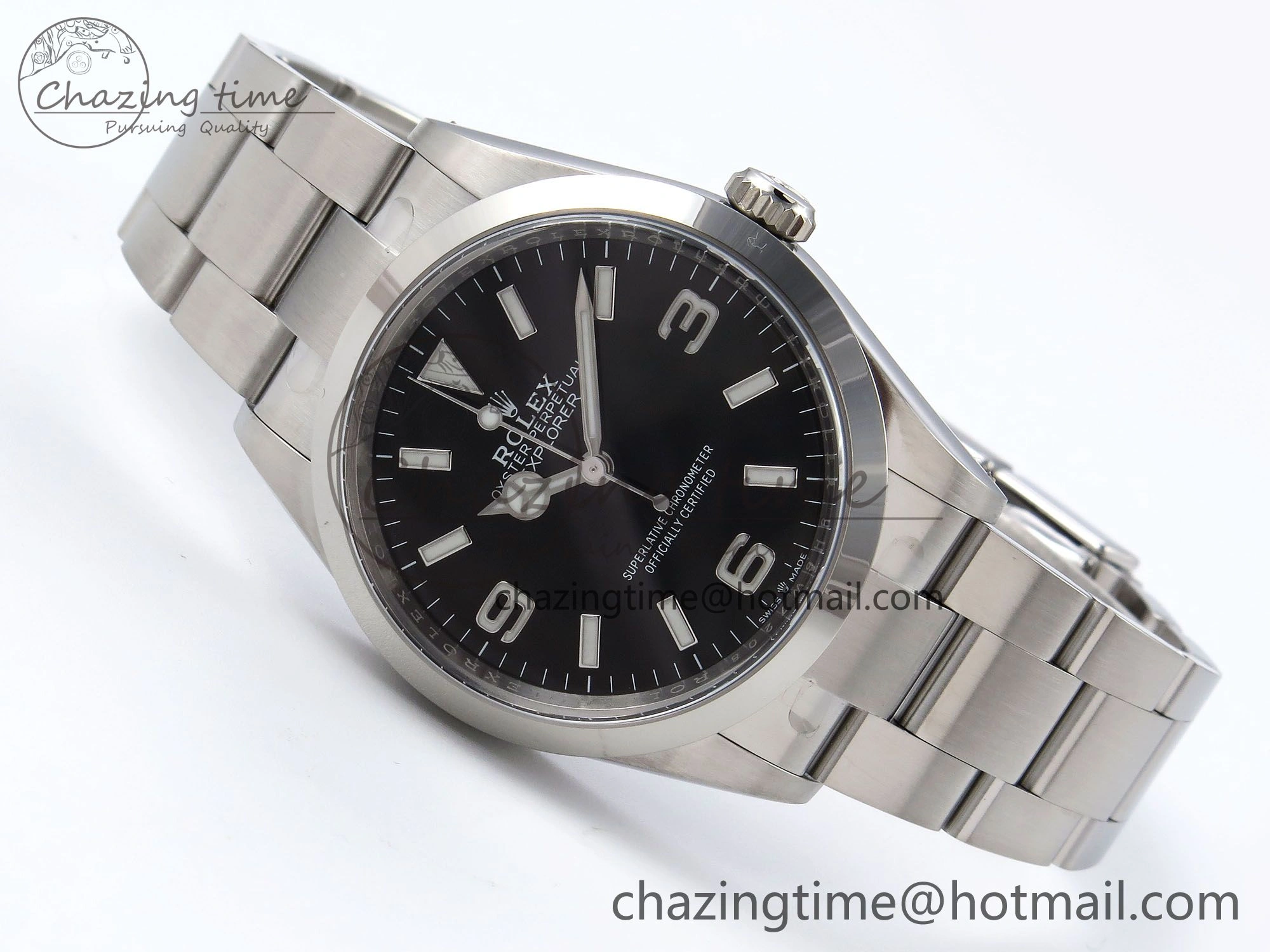 Explorer 124270 36mm 904L Steel Clean 1:1 Best Edition Black Dial on SS Bracelet VR Efficient 1290
