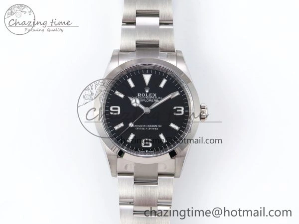 Explorer 124270 36mm 904L Steel Clean 1:1 Best Edition Black Dial on SS Bracelet VR Efficient 1290