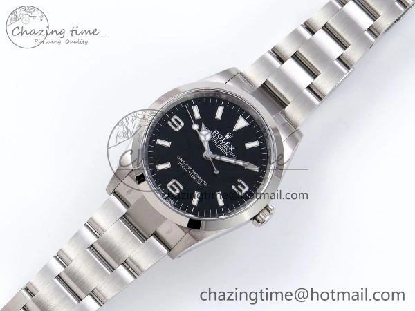 Explorer 124270 36mm 904L Steel Clean 1:1 Best Edition Black Dial on SS Bracelet VR Efficient 1290