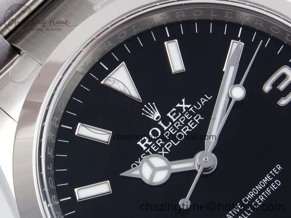 Explorer 124270 36mm 904L Steel Clean 1:1 Best Edition Black Dial on SS Bracelet VR Efficient 1290