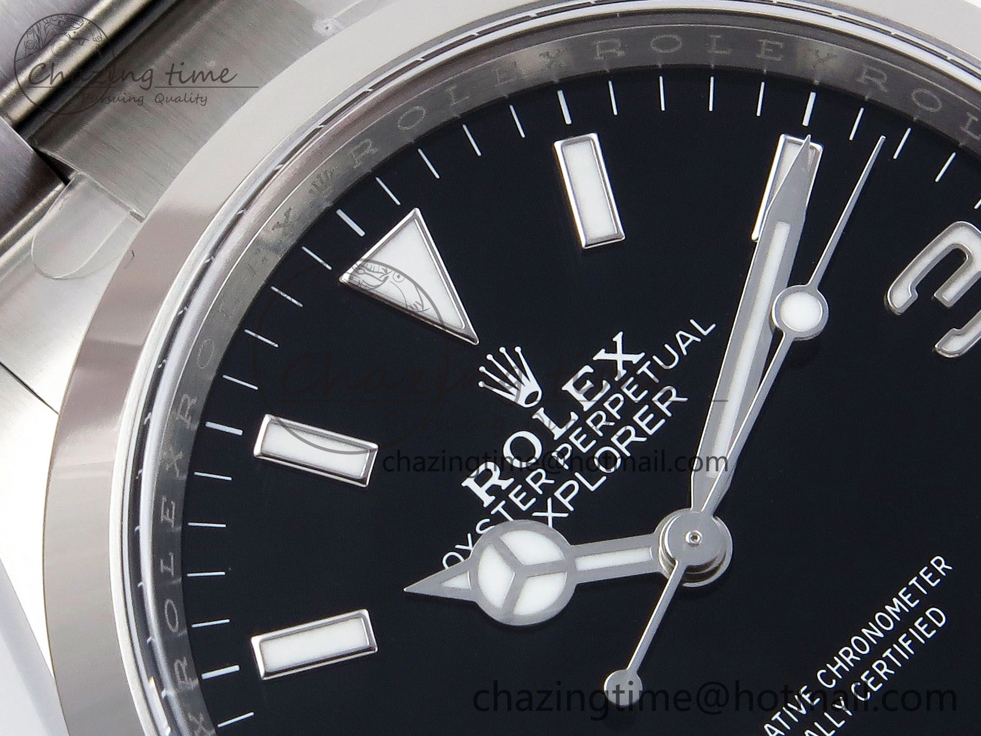 Explorer 124270 36mm 904L Steel Clean 1:1 Best Edition Black Dial on SS Bracelet VR Efficient 1290