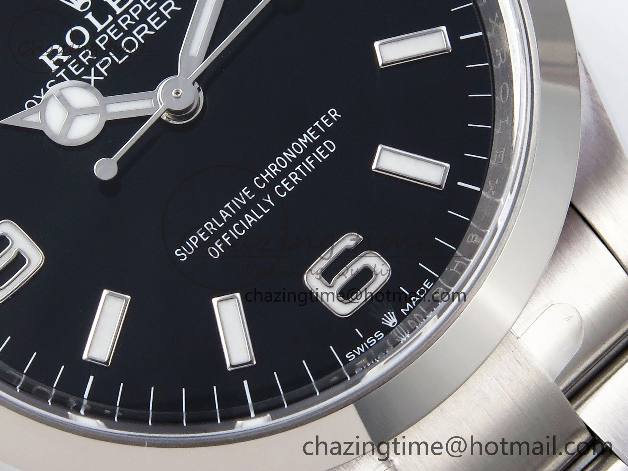 Explorer 124270 36mm 904L Steel Clean 1:1 Best Edition Black Dial on SS Bracelet VR Efficient 1290