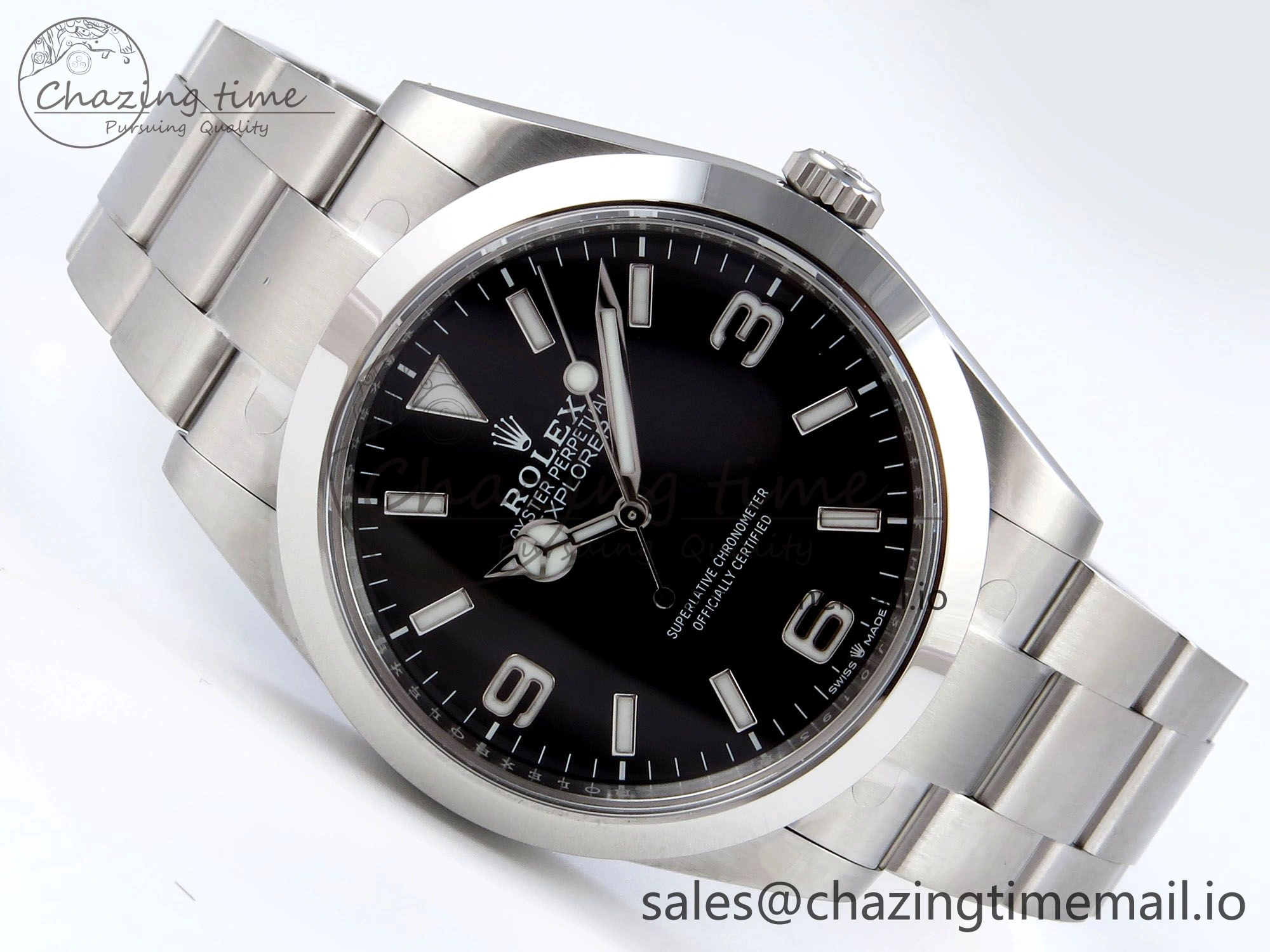 Explorer 124270 40mm 904L Steel VSF 1:1 Best Edition Black Dial on SS Bracelet VS Trendy 887