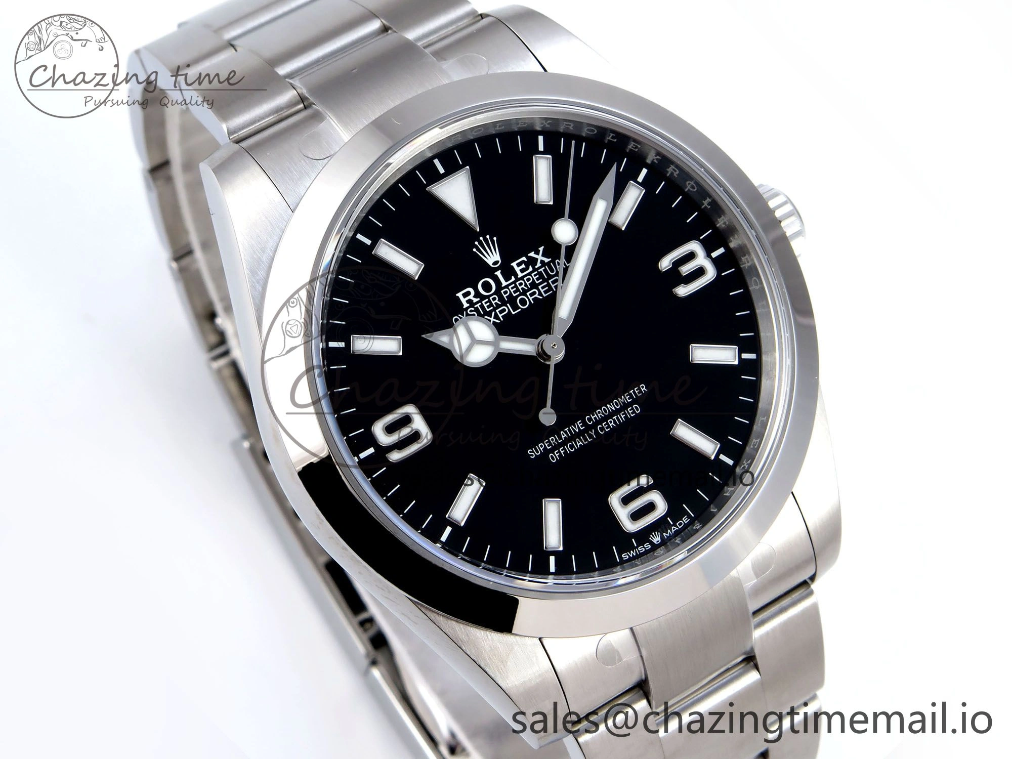 Explorer 124270 40mm 904L Steel VSF 1:1 Best Edition Black Dial on SS Bracelet VS Trendy 887