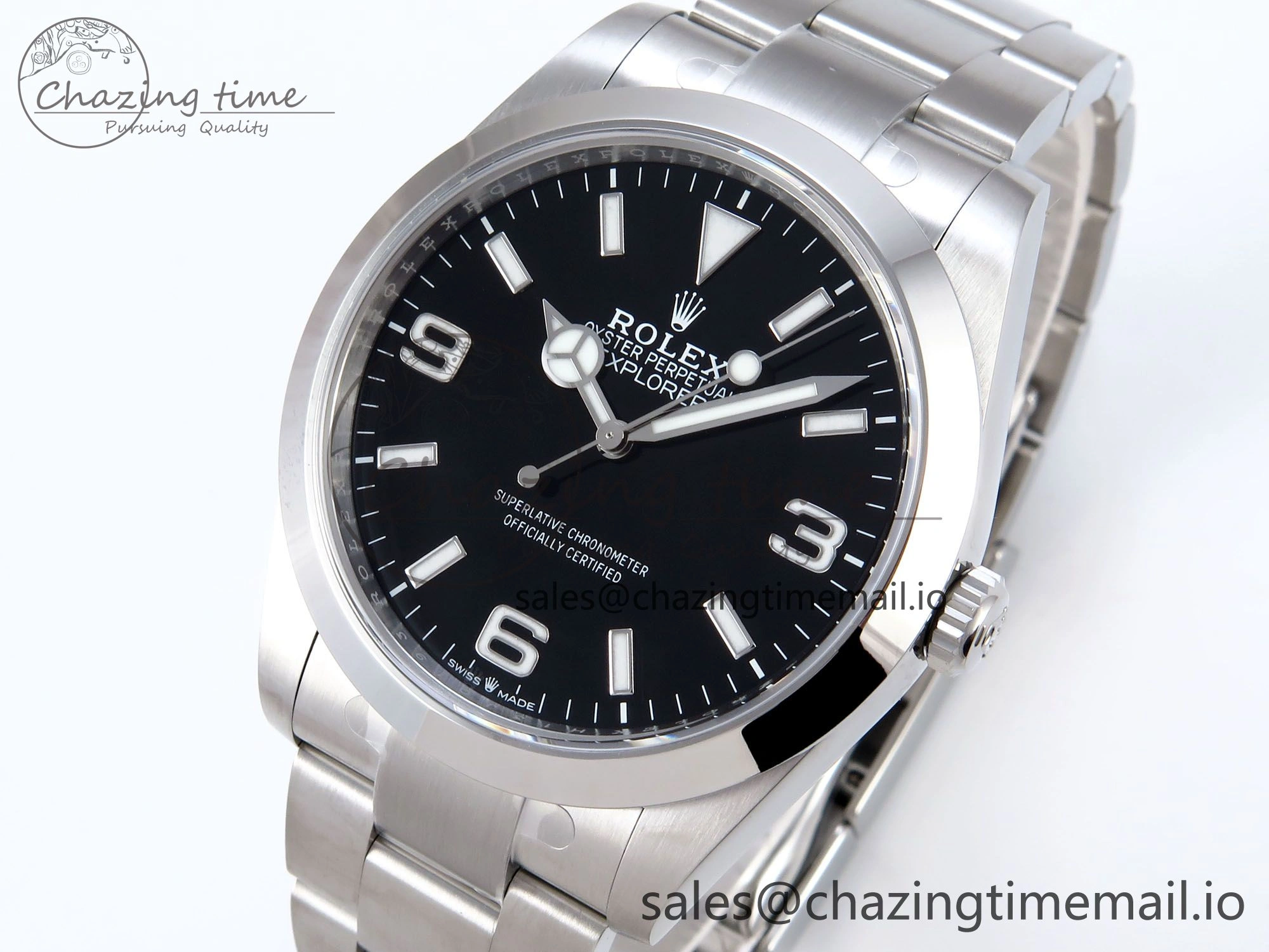 Explorer 124270 40mm 904L Steel VSF 1:1 Best Edition Black Dial on SS Bracelet VS Trendy 887