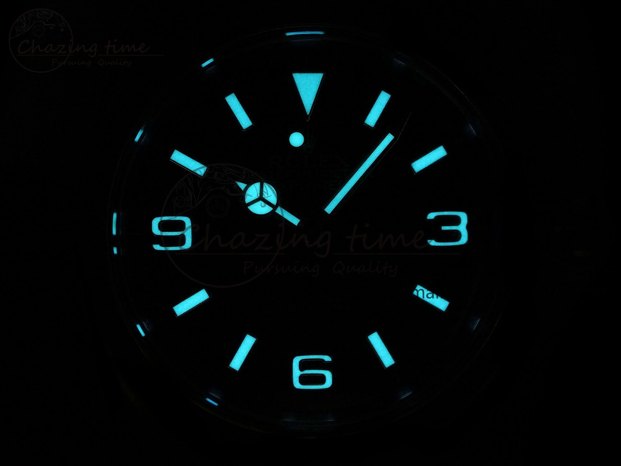TechFriendly Explorer 124273 VSF 1:1 Best Edition 904L Steel Black Dial on SS YG Bracelet VS 1237