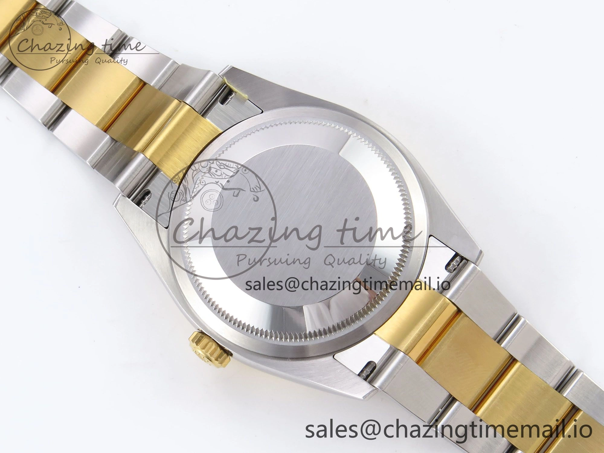 TechFriendly Explorer 124273 VSF 1:1 Best Edition 904L Steel Black Dial on SS YG Bracelet VS 1237