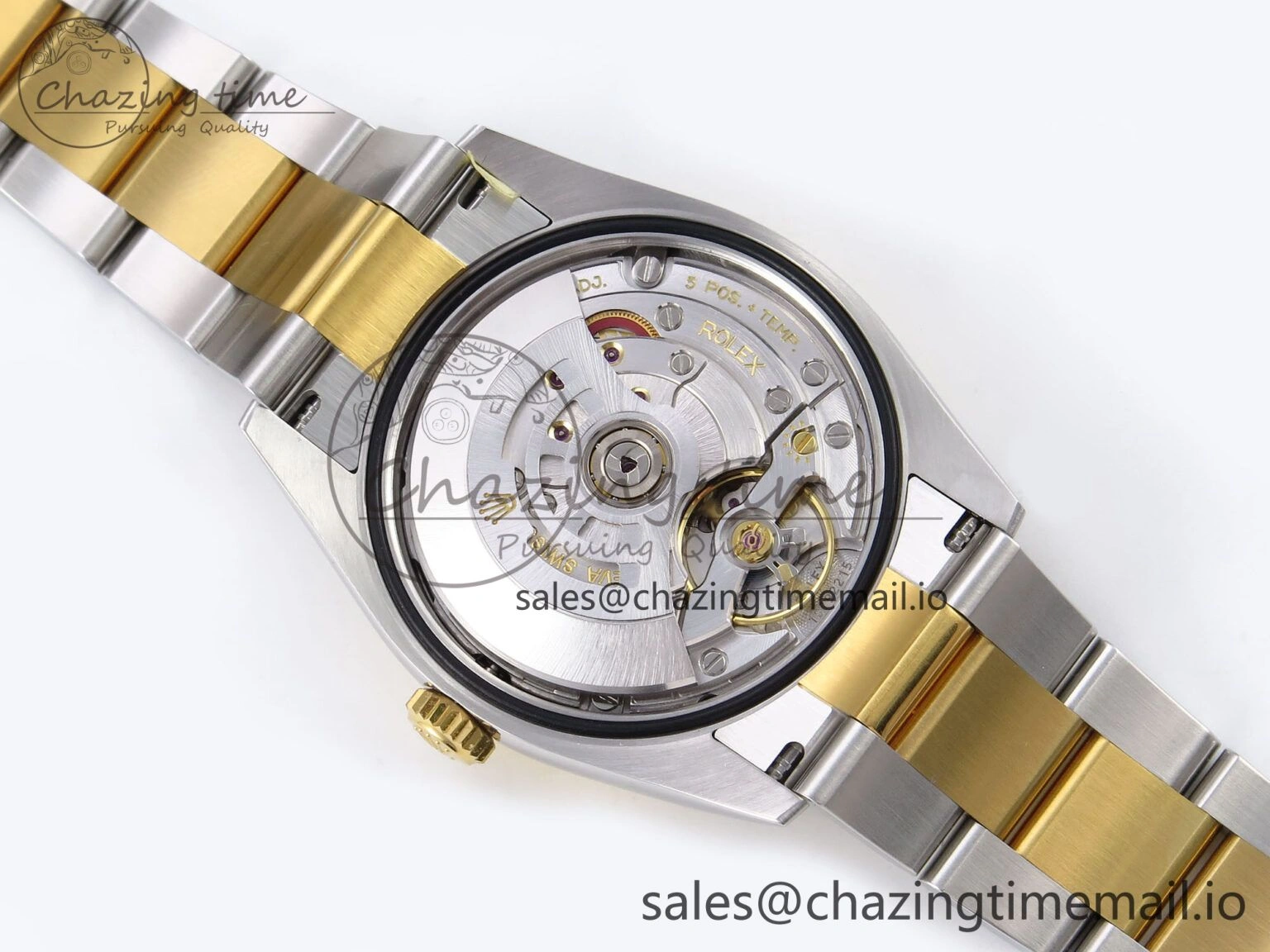 TechFriendly Explorer 124273 VSF 1:1 Best Edition 904L Steel Black Dial on SS YG Bracelet VS 1237