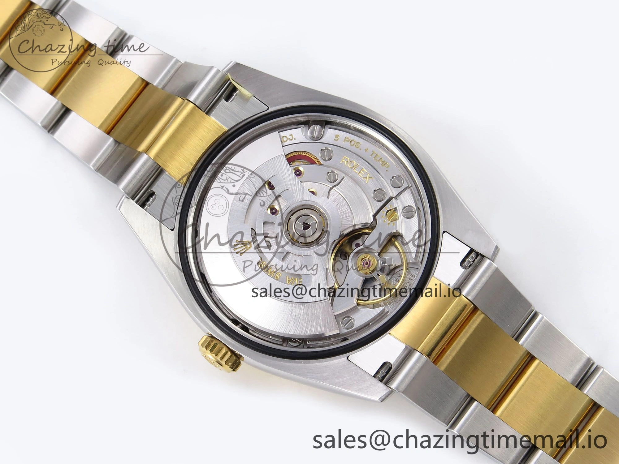 TechFriendly Explorer 124273 VSF 1:1 Best Edition 904L Steel Black Dial on SS YG Bracelet VS 1237