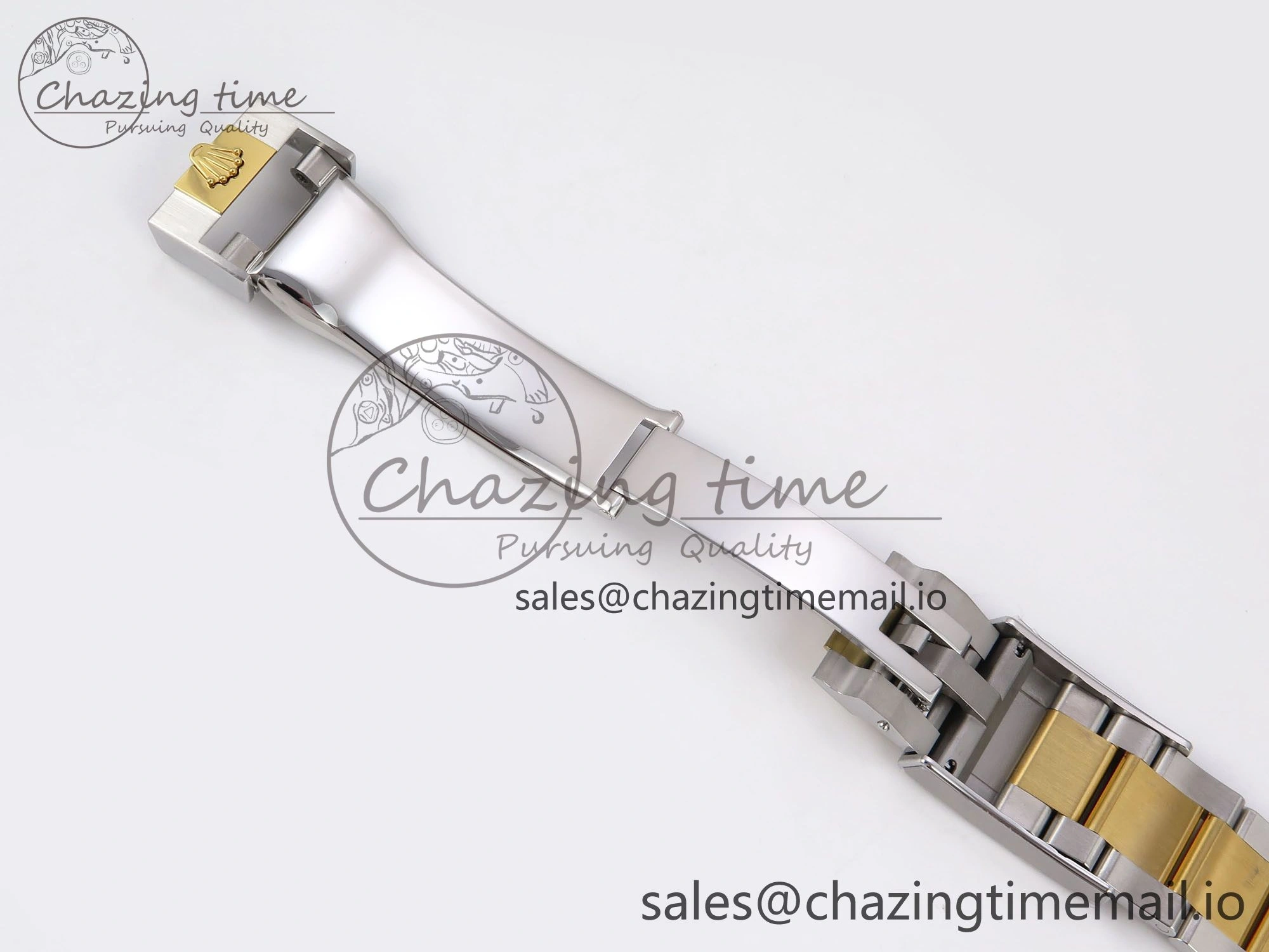 TechFriendly Explorer 124273 VSF 1:1 Best Edition 904L Steel Black Dial on SS YG Bracelet VS 1237