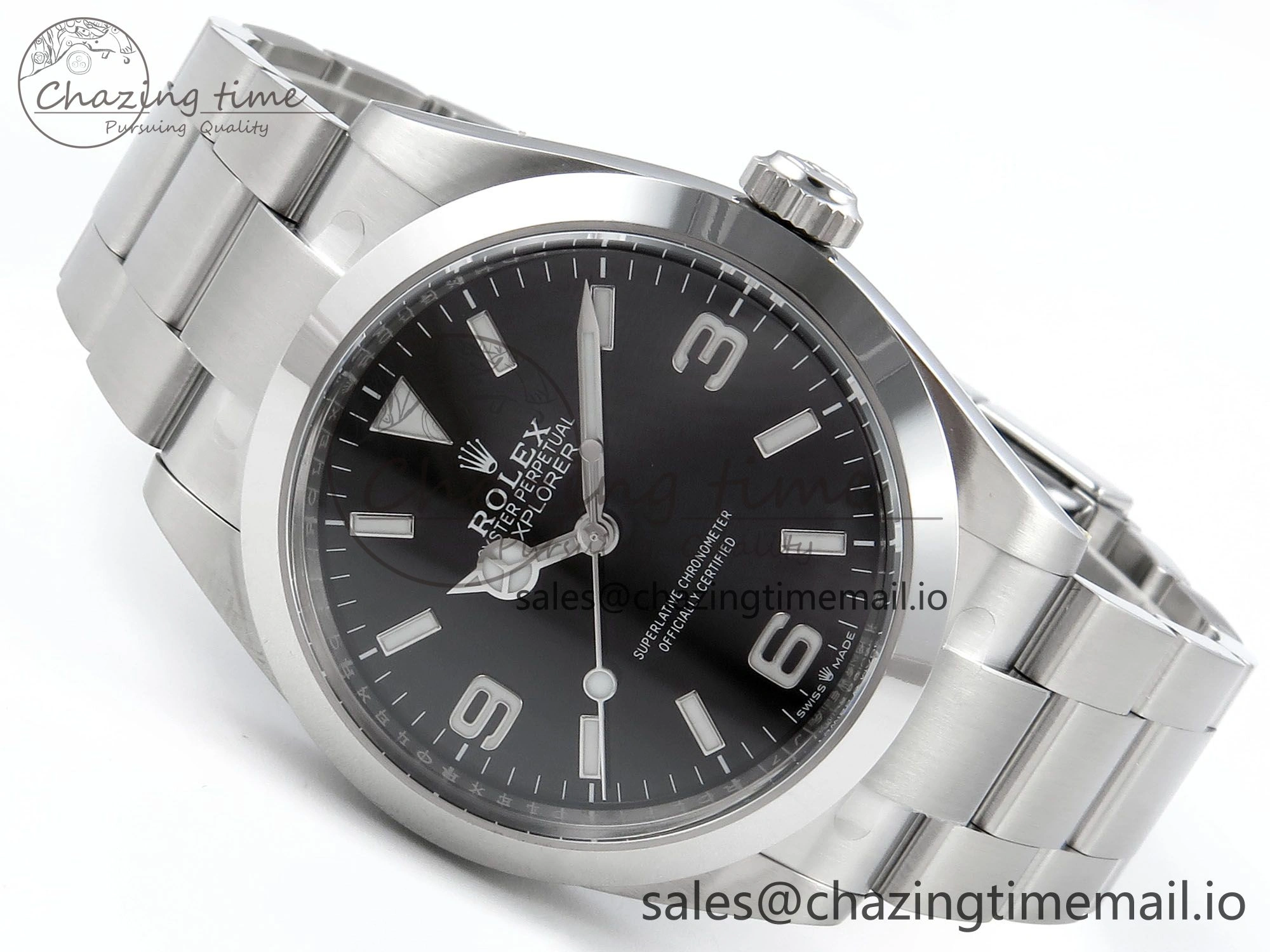 FreshLook Explorer 224270 40mm 904L Steel Clean 1:1 Best Edition 904L SS Bracelet VR 755