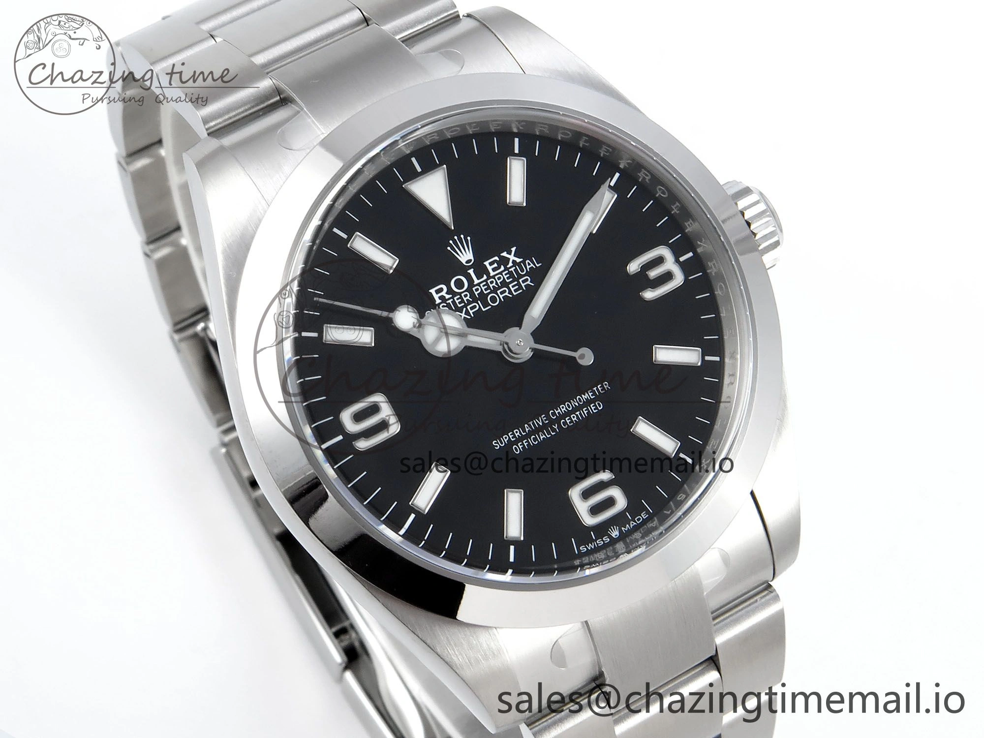 FreshLook Explorer 224270 40mm 904L Steel Clean 1:1 Best Edition 904L SS Bracelet VR 755