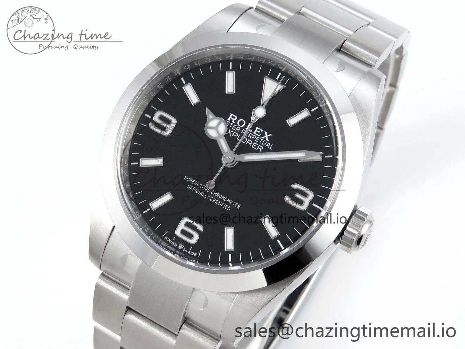FreshLook Explorer 224270 40mm 904L Steel Clean 1:1 Best Edition 904L SS Bracelet VR 755