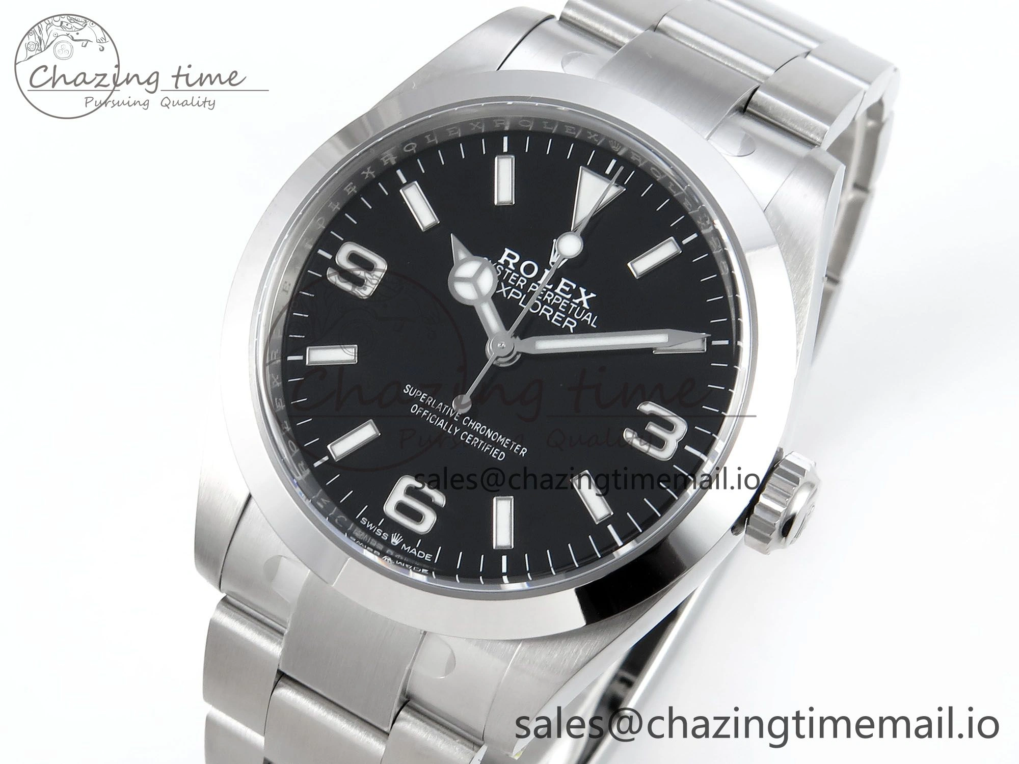 FreshLook Explorer 224270 40mm 904L Steel Clean 1:1 Best Edition 904L SS Bracelet VR 755