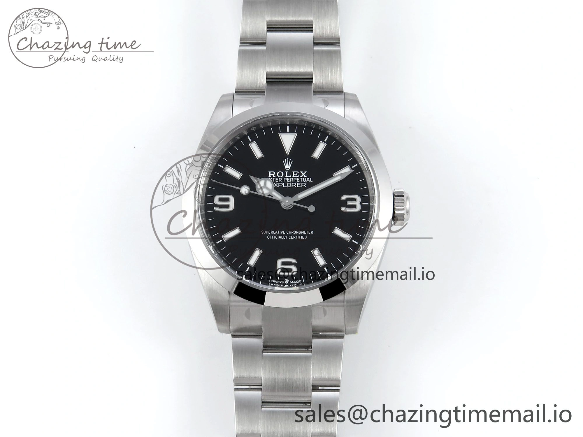 FreshLook Explorer 224270 40mm 904L Steel Clean 1:1 Best Edition 904L SS Bracelet VR 755