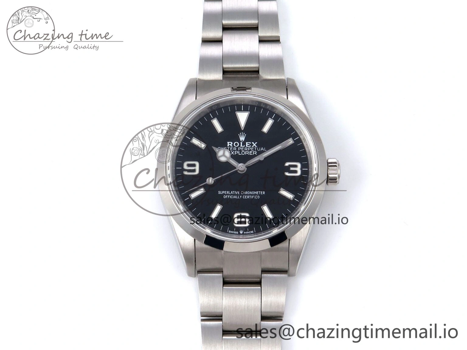 Explorer 36 904L Steel KRF 1:1 Best Edition Black Dial on SS Bracelet A2824 V Sporty 1179