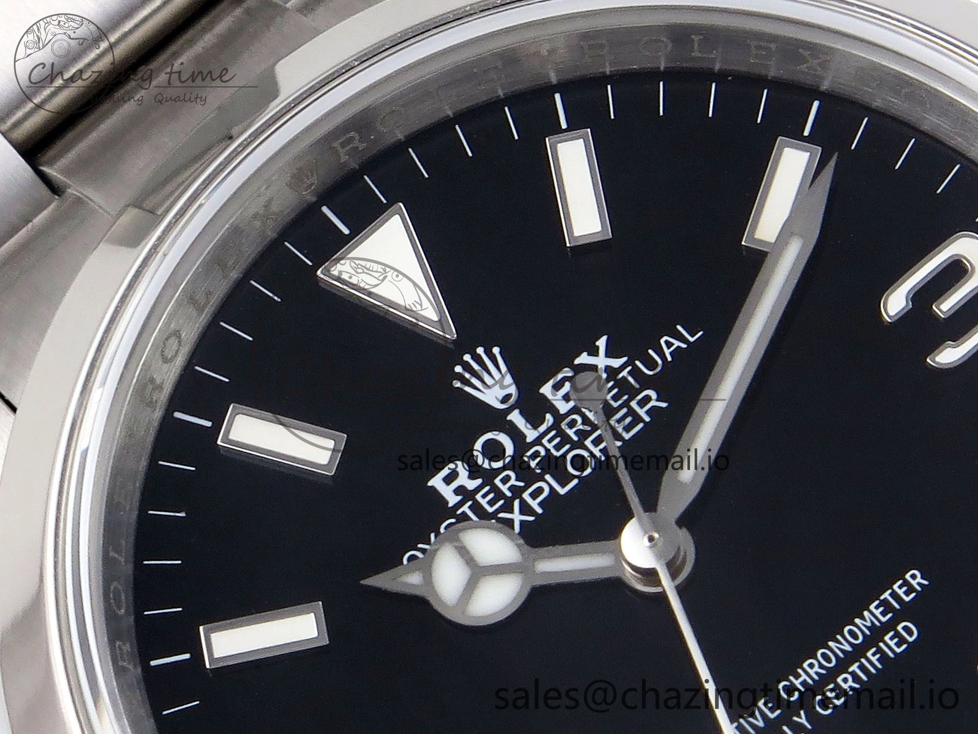 Sustainable Explorer 36 904L Steel KRF 1:1 Best Edition Black Dial on SS Bracelet A 1285