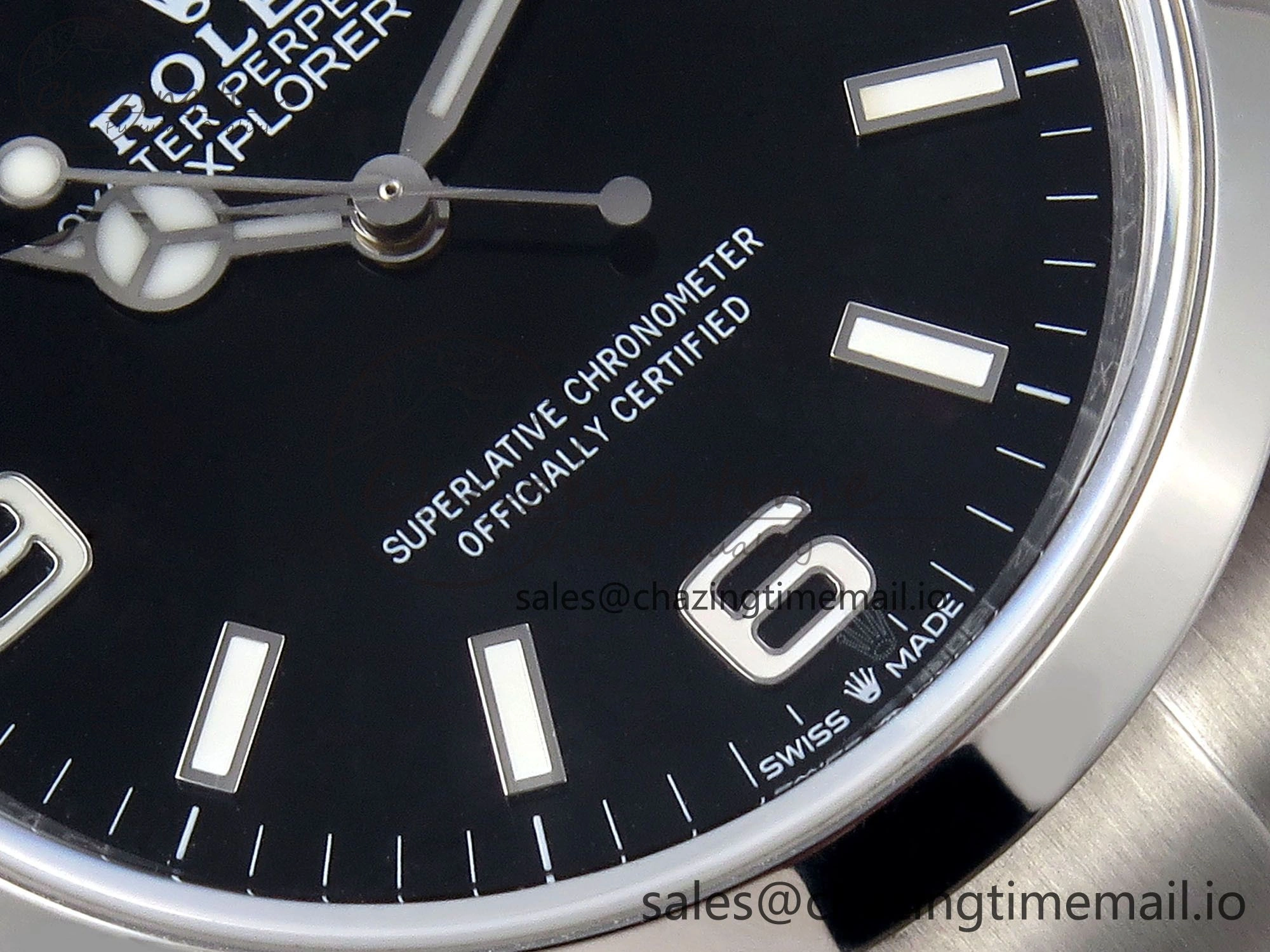 Sustainable Explorer 36 904L Steel KRF 1:1 Best Edition Black Dial on SS Bracelet A 1285