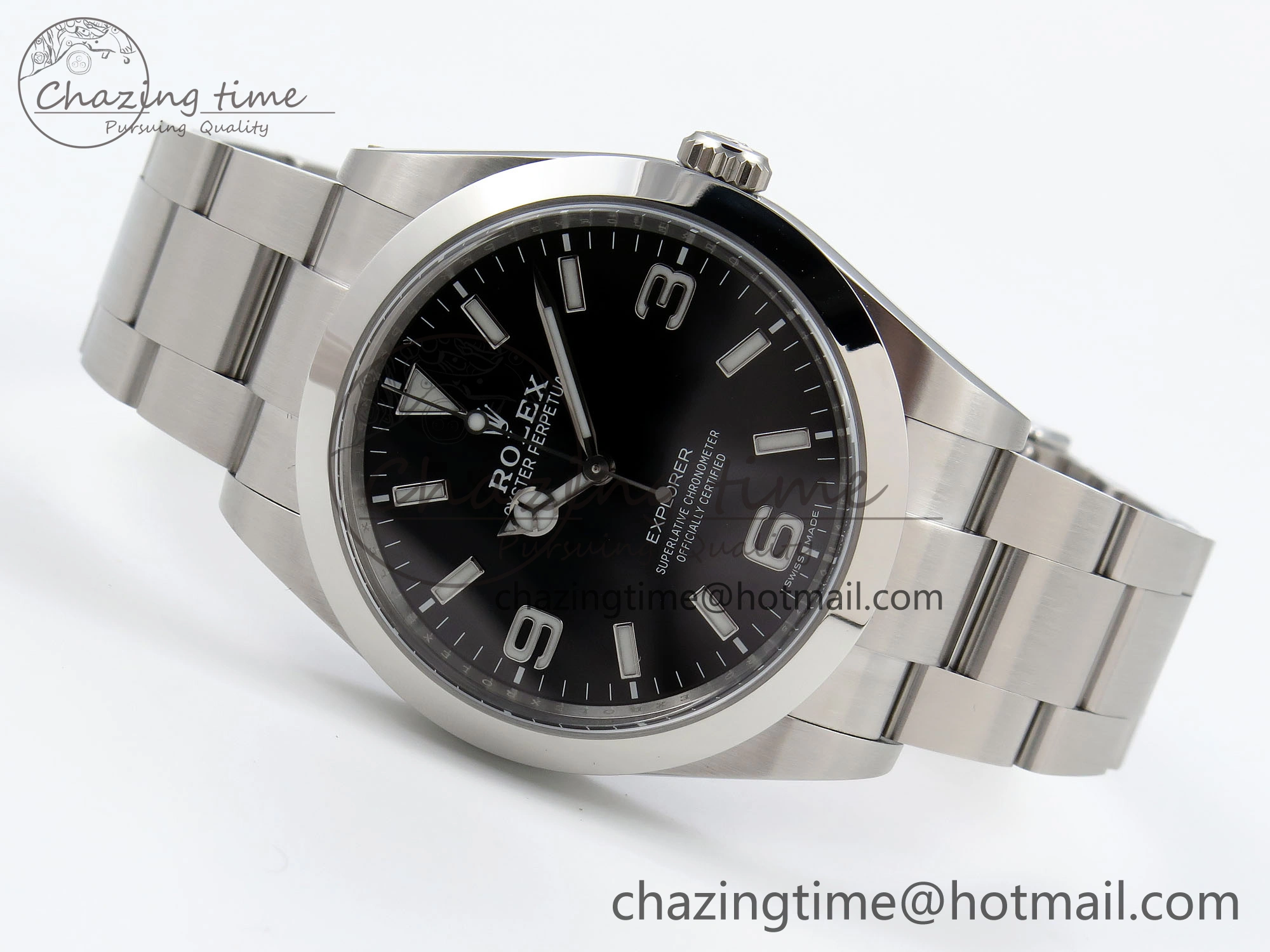 Timeless Explorer I 214270 39mm Clean 1:1 Best Edition Black Dial on SS Bracelet VR 1738