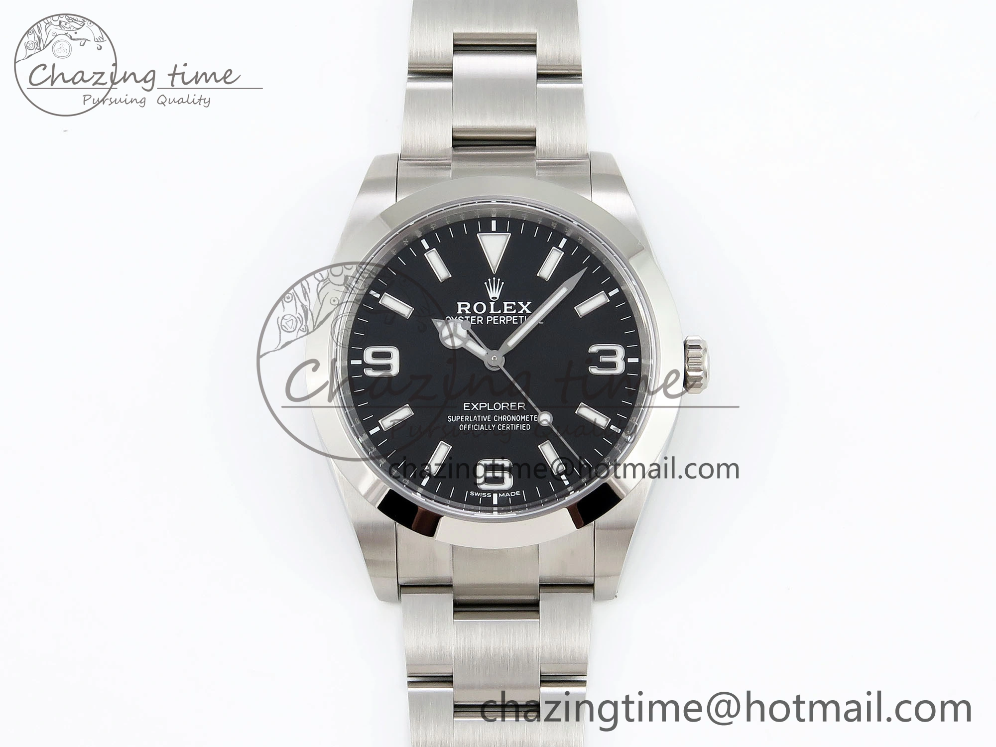 Timeless Explorer I 214270 39mm Clean 1:1 Best Edition Black Dial on SS Bracelet VR 1738