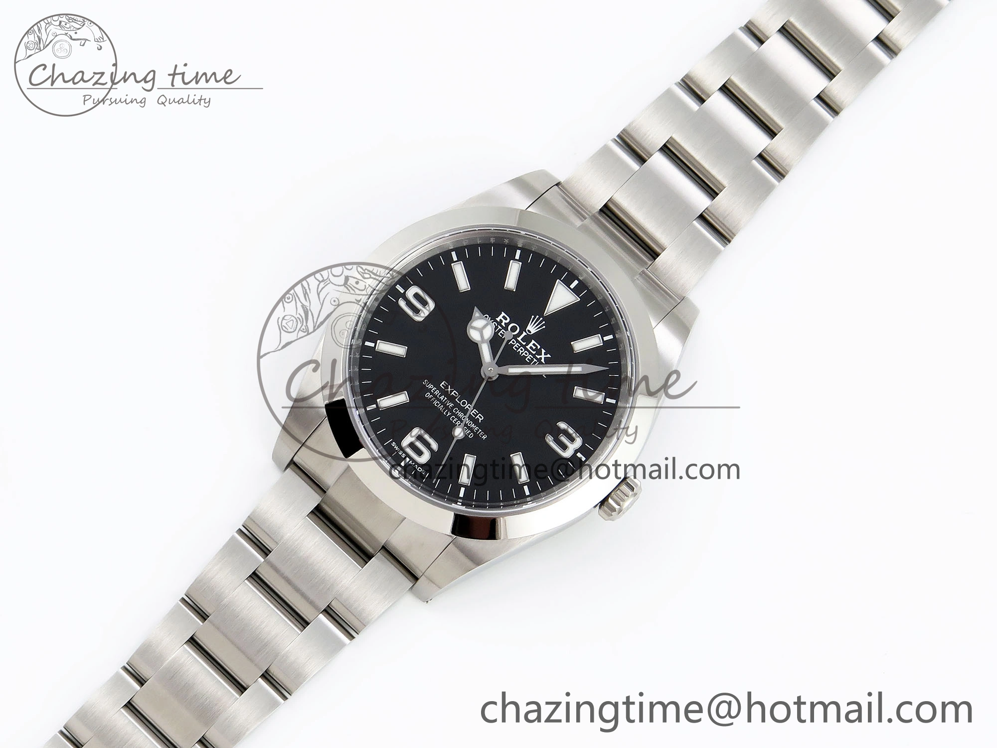 Timeless Explorer I 214270 39mm Clean 1:1 Best Edition Black Dial on SS Bracelet VR 1738