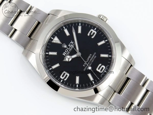 Timeless Explorer I 214270 39mm Clean 1:1 Best Edition Black Dial on SS Bracelet VR 1738