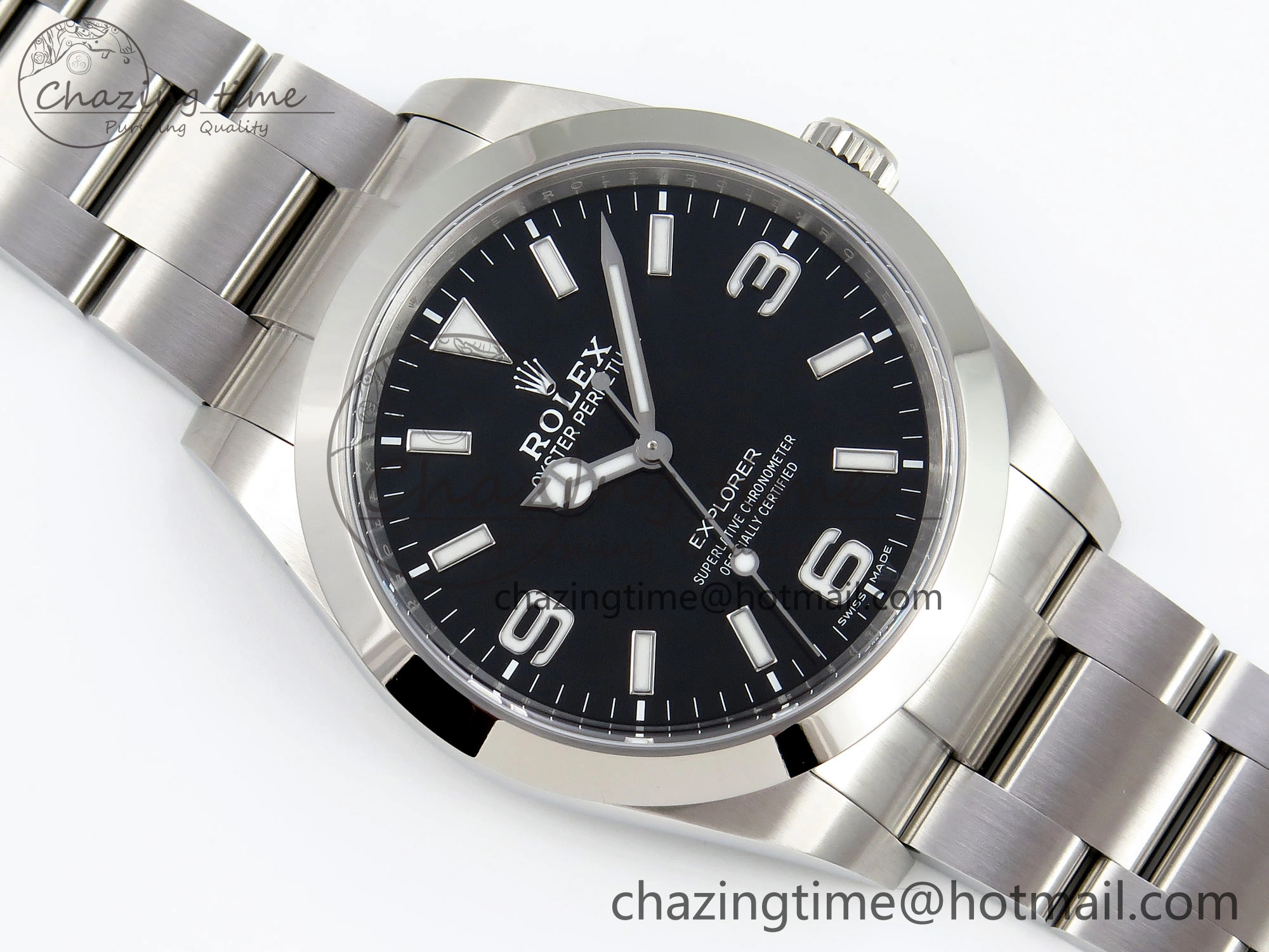 Timeless Explorer I 214270 39mm Clean 1:1 Best Edition Black Dial on SS Bracelet VR 1738