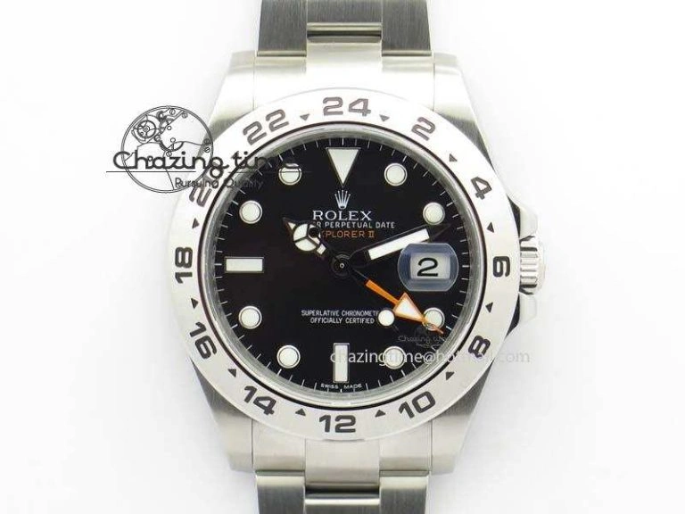 Unisex Explorer II 42mm 216570 1:1 Noob Best Edition Black Dial A3187 (Correct Hand Stack) 3831