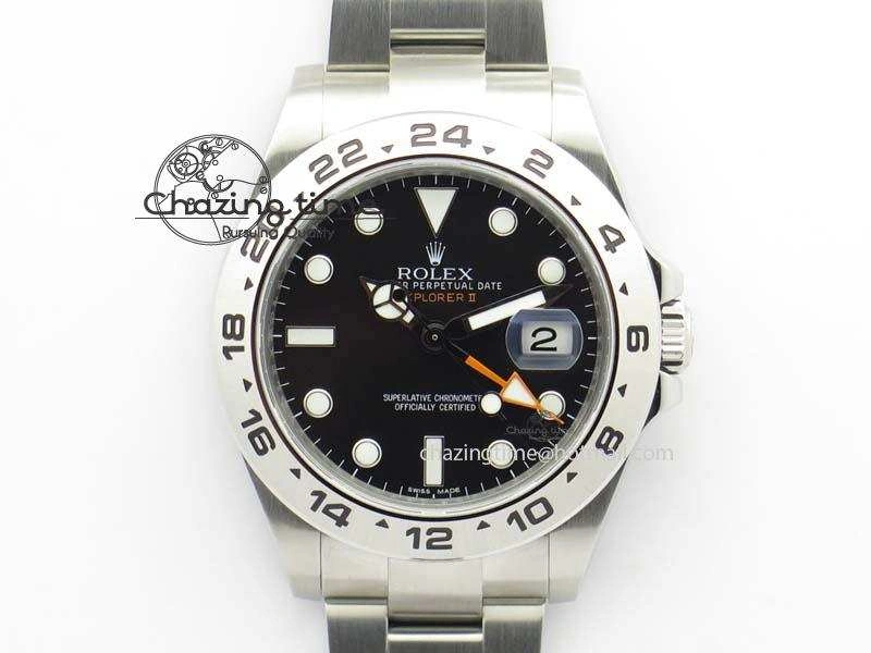Unisex Explorer II 42mm 216570 1:1 Noob Best Edition Black Dial A3187 (Correct Hand Stack) 3831