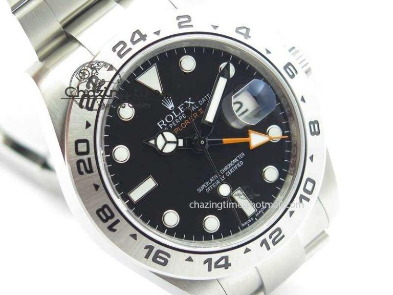 Unisex Explorer II 42mm 216570 1:1 Noob Best Edition Black Dial A3187 (Correct Hand Stack) 3831
