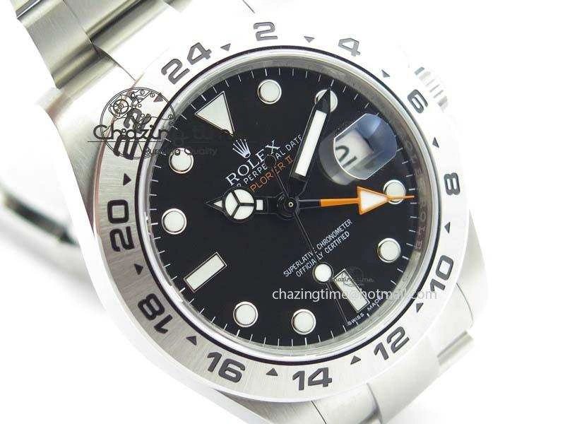 Unisex Explorer II 42mm 216570 1:1 Noob Best Edition Black Dial A3187 (Correct Hand Stack) 3831