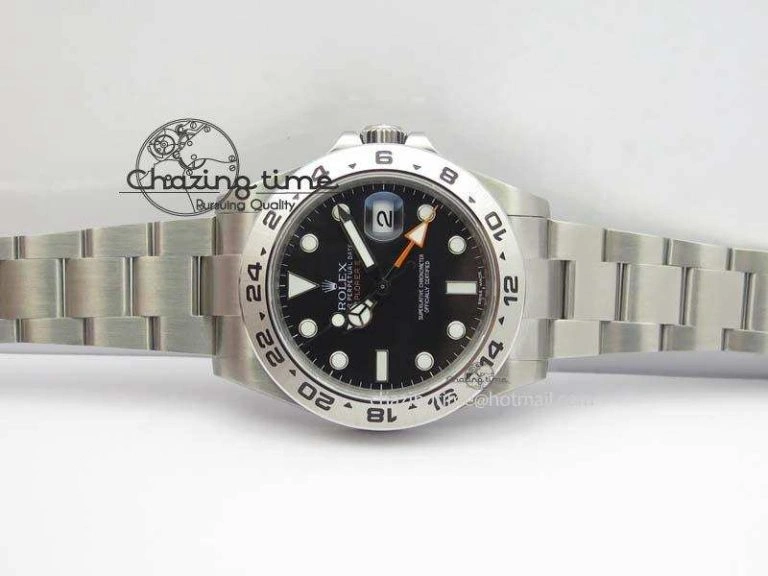 Unisex Explorer II 42mm 216570 1:1 Noob Best Edition Black Dial A3187 (Correct Hand Stack) 3831