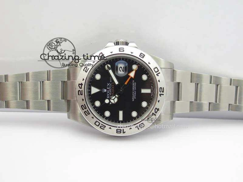 Unisex Explorer II 42mm 216570 1:1 Noob Best Edition Black Dial A3187 (Correct Hand Stack) 3831