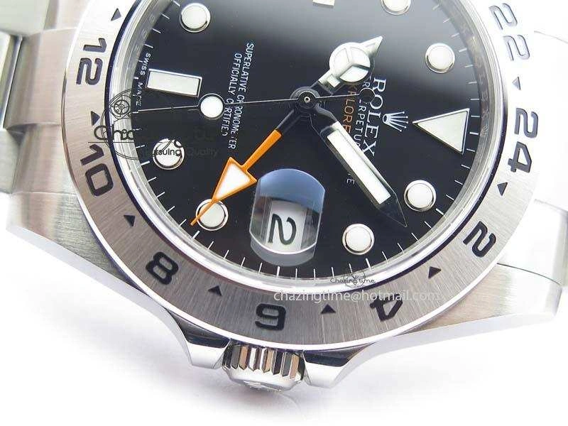Unisex Explorer II 42mm 216570 1:1 Noob Best Edition Black Dial A3187 (Correct Hand Stack) 3831