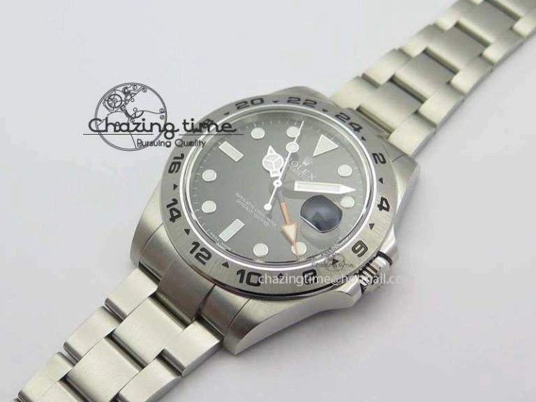 Unisex Explorer II 42mm 216570 1:1 Noob Best Edition Black Dial A3187 (Correct Hand Stack) 3831