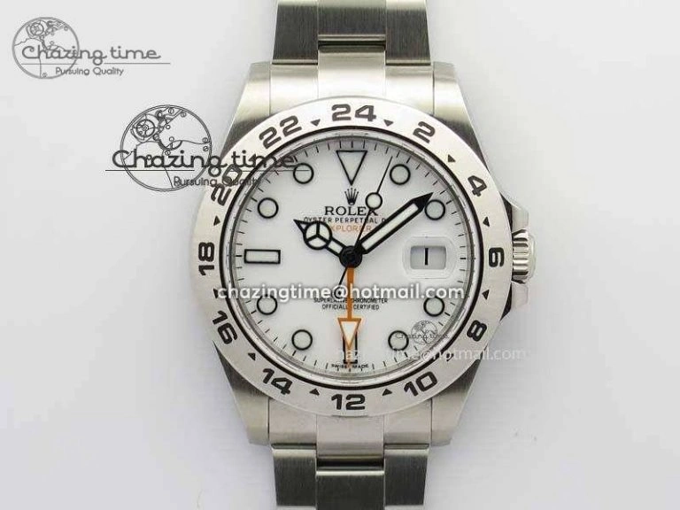 Explorer II 42mm 216570 1:1 Noob Best Edition White Dial A3187 (Correct Hand Stack) Thermal 3837