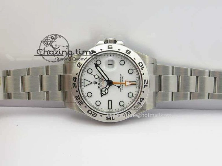 Explorer II 42mm 216570 1:1 Noob Best Edition White Dial A3187 (Correct Hand Stack) Thermal 3837