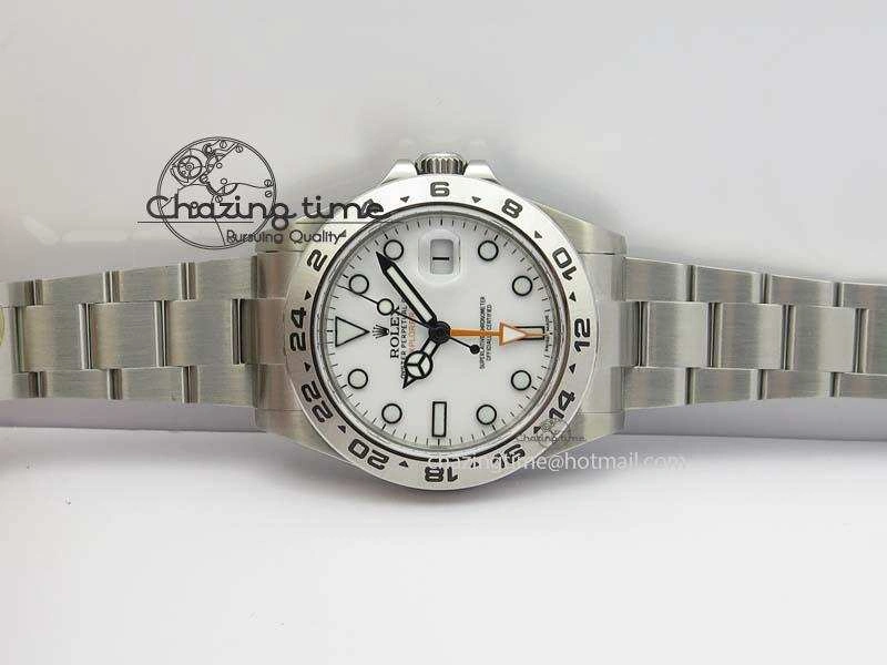 Explorer II 42mm 216570 1:1 Noob Best Edition White Dial A3187 (Correct Hand Stack) Thermal 3837