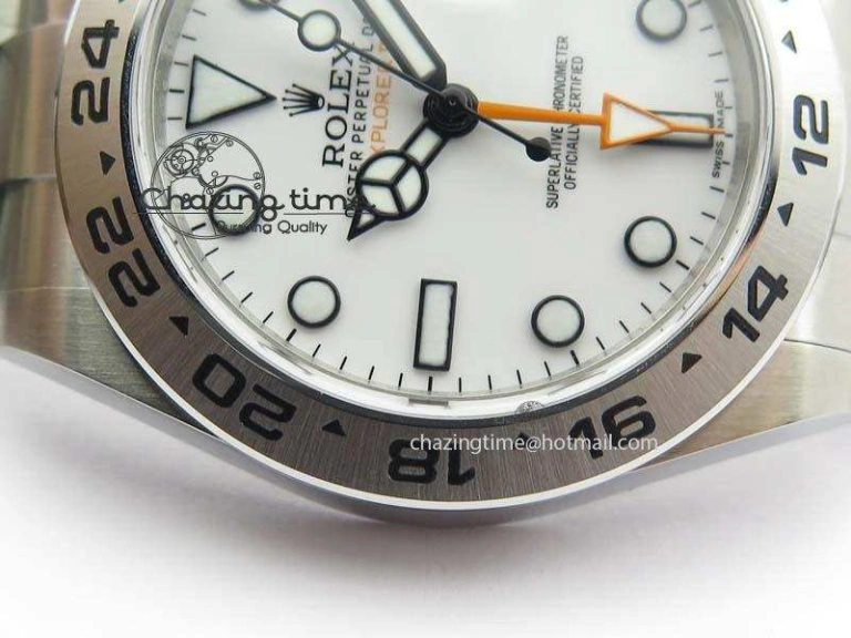 Explorer II 42mm 216570 1:1 Noob Best Edition White Dial A3187 (Correct Hand Stack) Thermal 3837